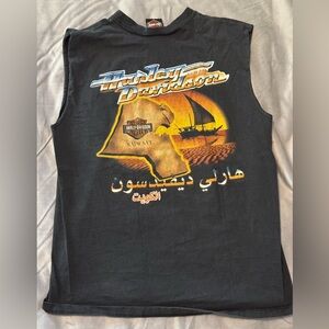 Vintage Harley-Davidson 2003 Kuwait City Sleeveless Graphic Shirt Large